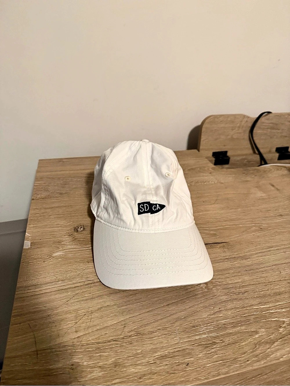 SDC White Baseball Cap